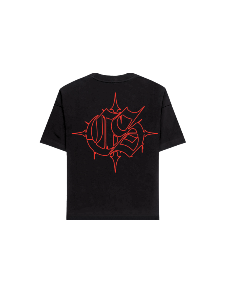T-shirt Ciemna Strefa Czarno Czerwony Gotyk