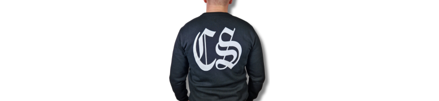Bluza Ciemna Strefa CS Gotyk Duże Logo czarna