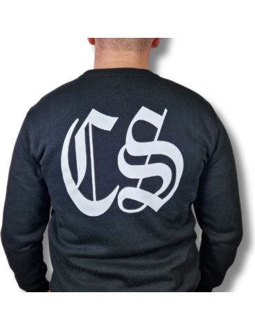 Bluza Ciemna Strefa CS Gotyk Duże Logo czarna