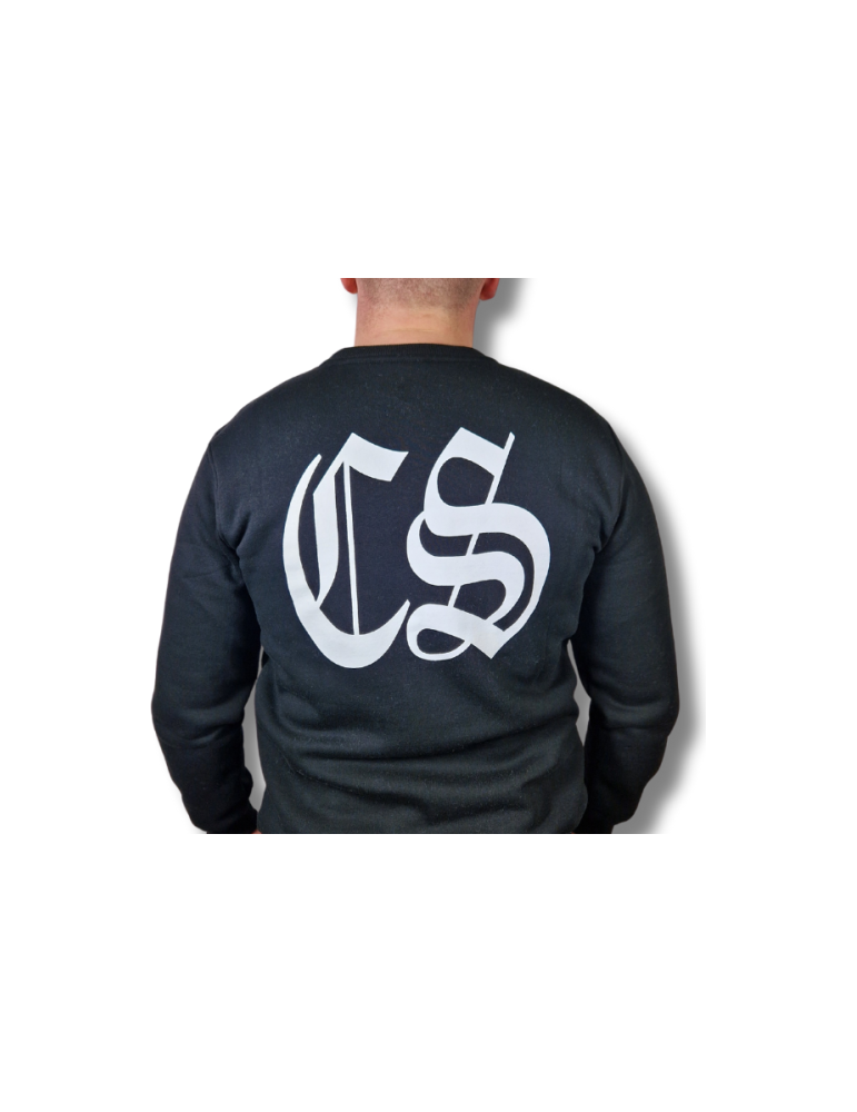 Bluza Ciemna Strefa CS Gotyk Duże Logo czarna
