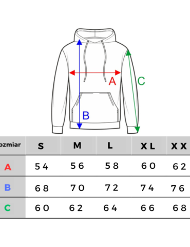 Bluza Ciemna Strefa CS Gotyk Duże Logo czarna