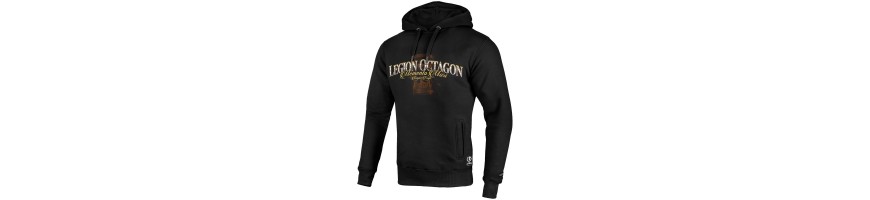 Bluza Octagon Memento Mori czarna z kapturem