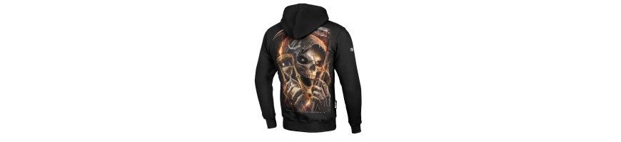 Bluza Octagon Memento Mori czarna z kapturem